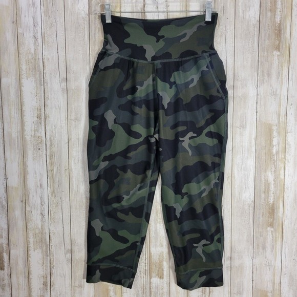 Old Navy Womens Active Leggings Jogger Camo small Green - Picture 7 of 8